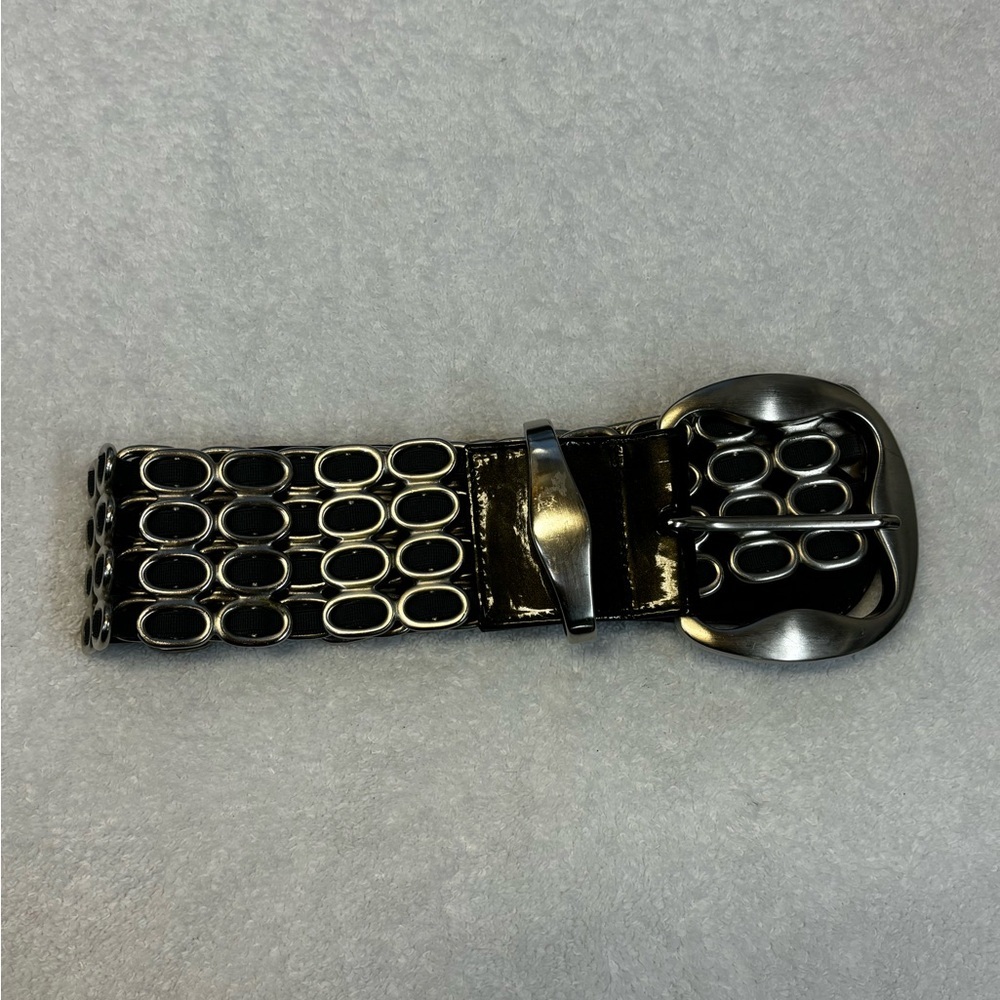Suzi Roher Black and Silver Belt - Picture 5 of 12